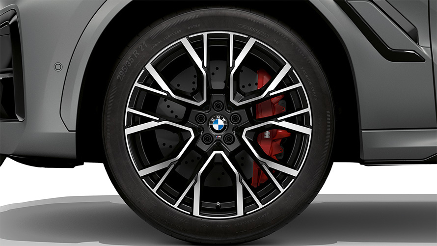 Jantele M din aliaj uşor spoke de 21"/22", tip 818 M, negre ale BMW X6 M Competition 2023