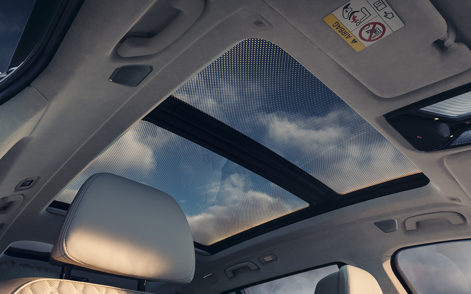 BMW X7 LCI plafon panoramic din sticlă