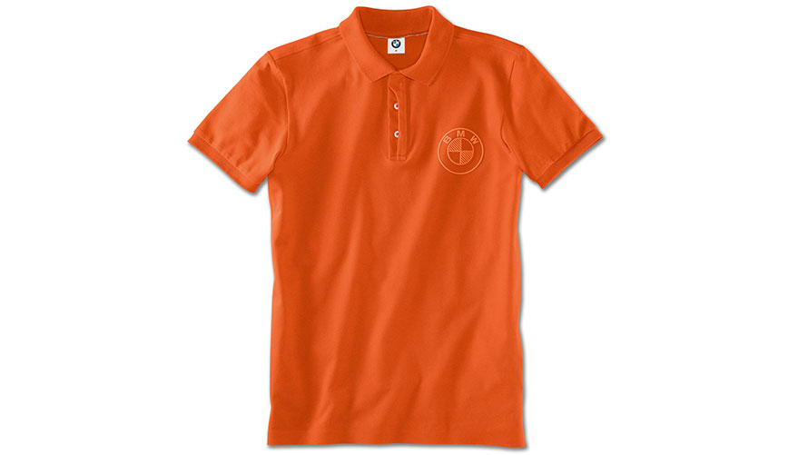 Tricou polo cu logo „BMW” pentru bărbaţi. Această imagine arată tricoul polo cu logo „BMW” pentru bărbaţi.