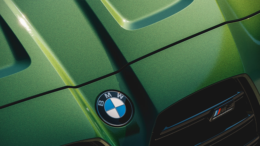 BMW M3 Competition xDrive M Touring - BMW Individual Verde Ermes - logo BMW BMW M3 Competition xDrive M Touring - BMW Individual Verde Ermes - logo BMW - grilă frontală BMW