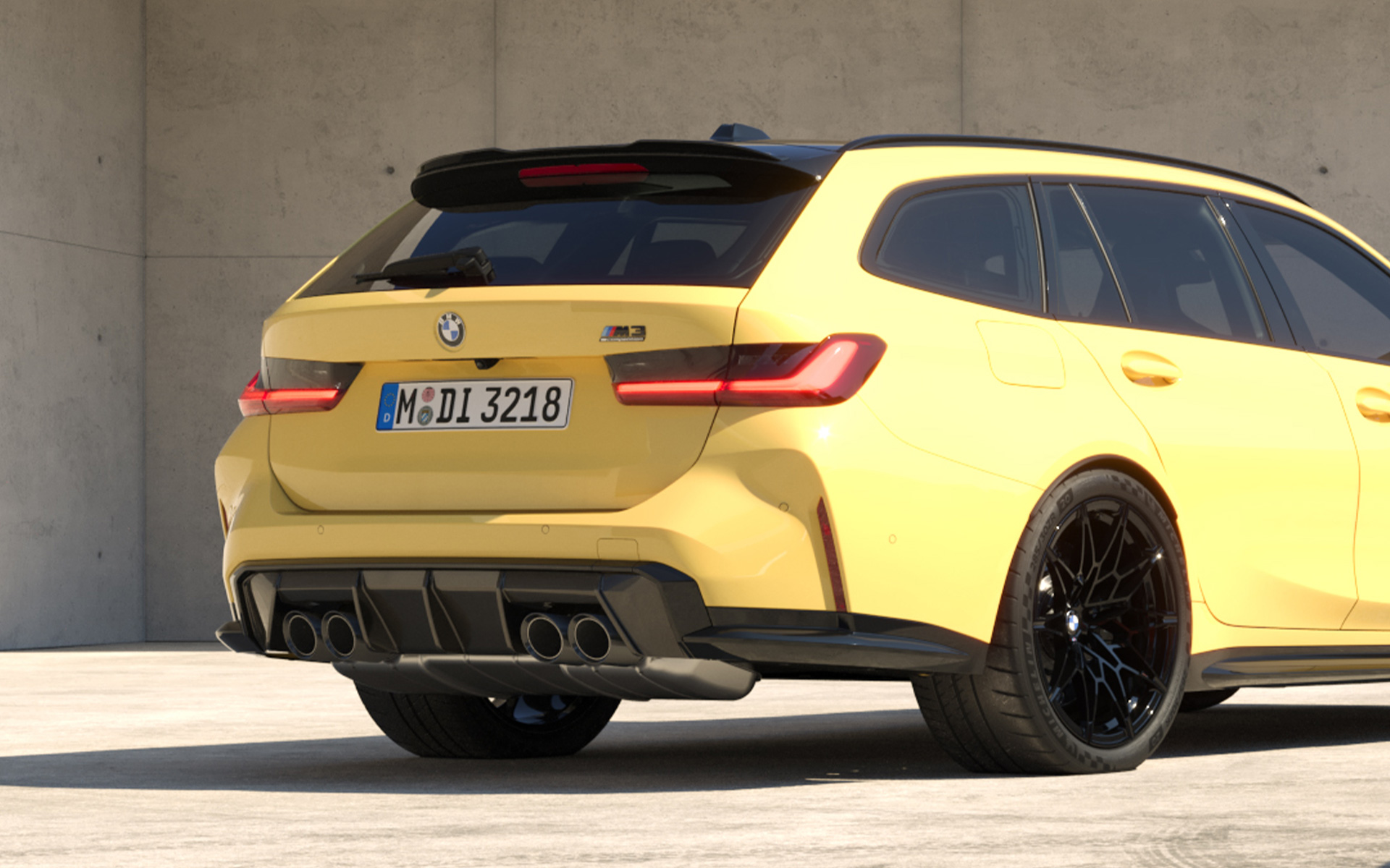 BMW M3 Competition xDrive M Touring 2022, BMW Individual Galben Dakar