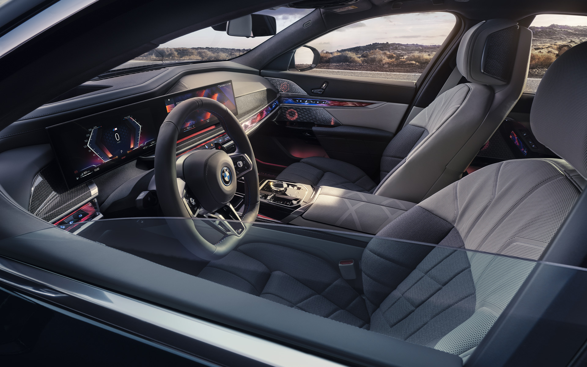 Combinaţie BMW Individual cu piele Merino/lână-caşmir cu elemente exclusiviste în Alb Smoke/Gri Light