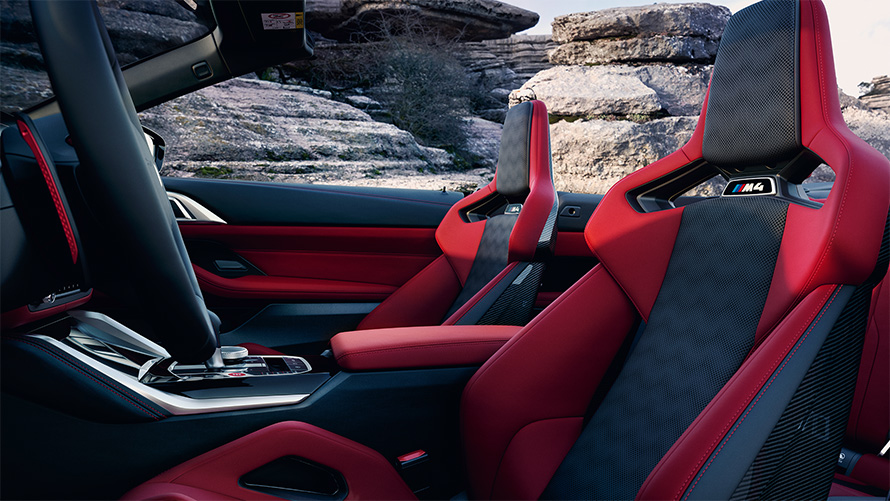 Piele Merino integrală cu textură fină BMW Individual Alb Ivory/Albastru Night