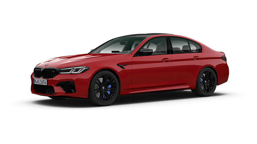 Imagine cu trei sferturi din partea laterală a BMW M5 Competition F90 2018 Imagine cu trei sferturi din partea laterală a BMW M5 Competition F90 2018