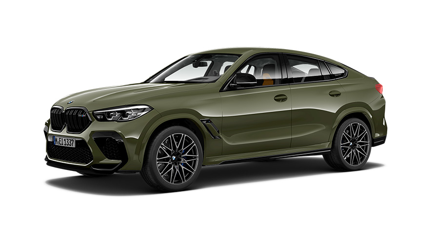 Imagine cu trei sferturi din partea laterală a BMW X6 M Competition G06 2019 Imagine cu trei sferturi din partea laterală a BMW X6 M Competition G06 2019