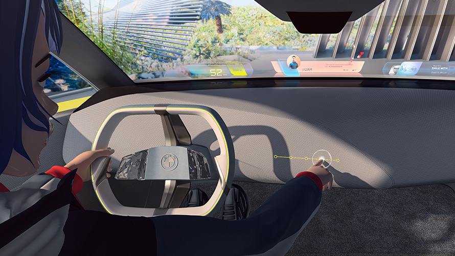 Comunicarea interactivă a BMW i Vision Dee BMW i Vision Dee, comunicare interactivă