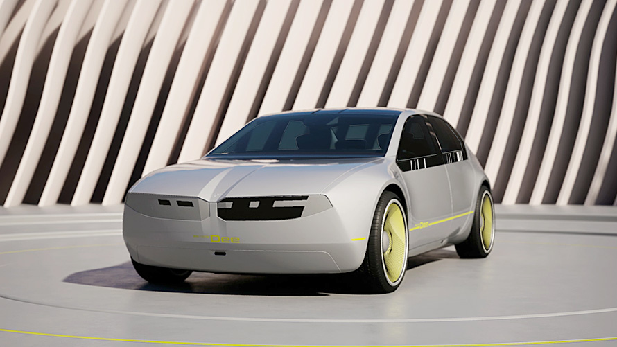 BMW i Vision Dee, pictogramă figitală BMW i Vision Dee Visionsfahrzeug phygital icon