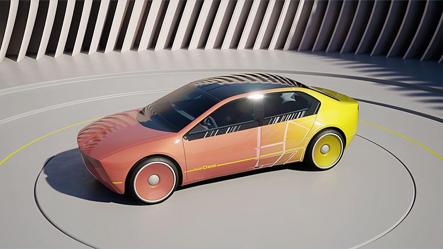 Tehnologia E Ink a BMW i Vision Dee BMW i Vision Dee, tehnologie E Ink