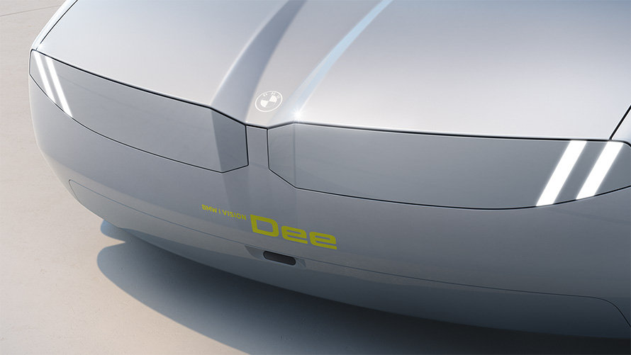 Farurile şi grila frontală BMW formează o suprafaţă grafică uniformă.