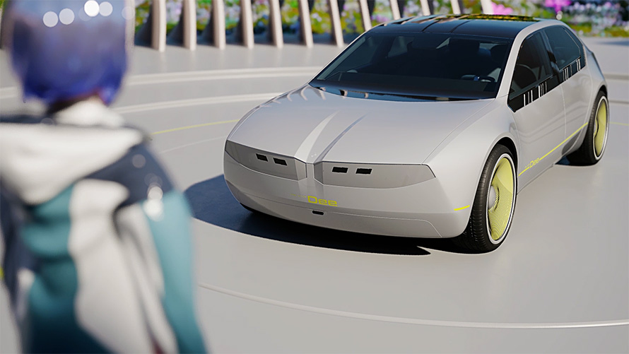 BMW i Vision Dee, pictogramă digitală design exterior