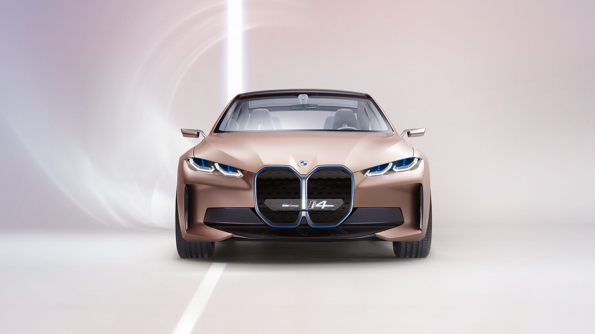 Exteriorul 1 al BMW Concept i4, 2020, G26 Designul exterior 1 al BMW Concept i4, 2020, G26, noul BMW Gran Coupé integral electric