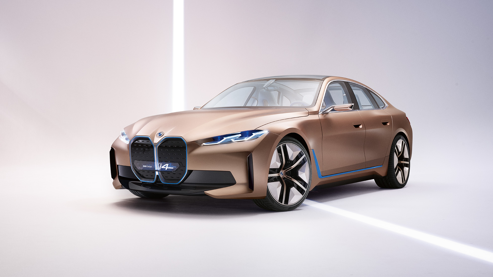 Exteriorul 4 al BMW Concept i4, 2020, G26 Designul exterior 4 al BMW Concept i4, 2020, G26, noul BMW Gran Coupé integral electric