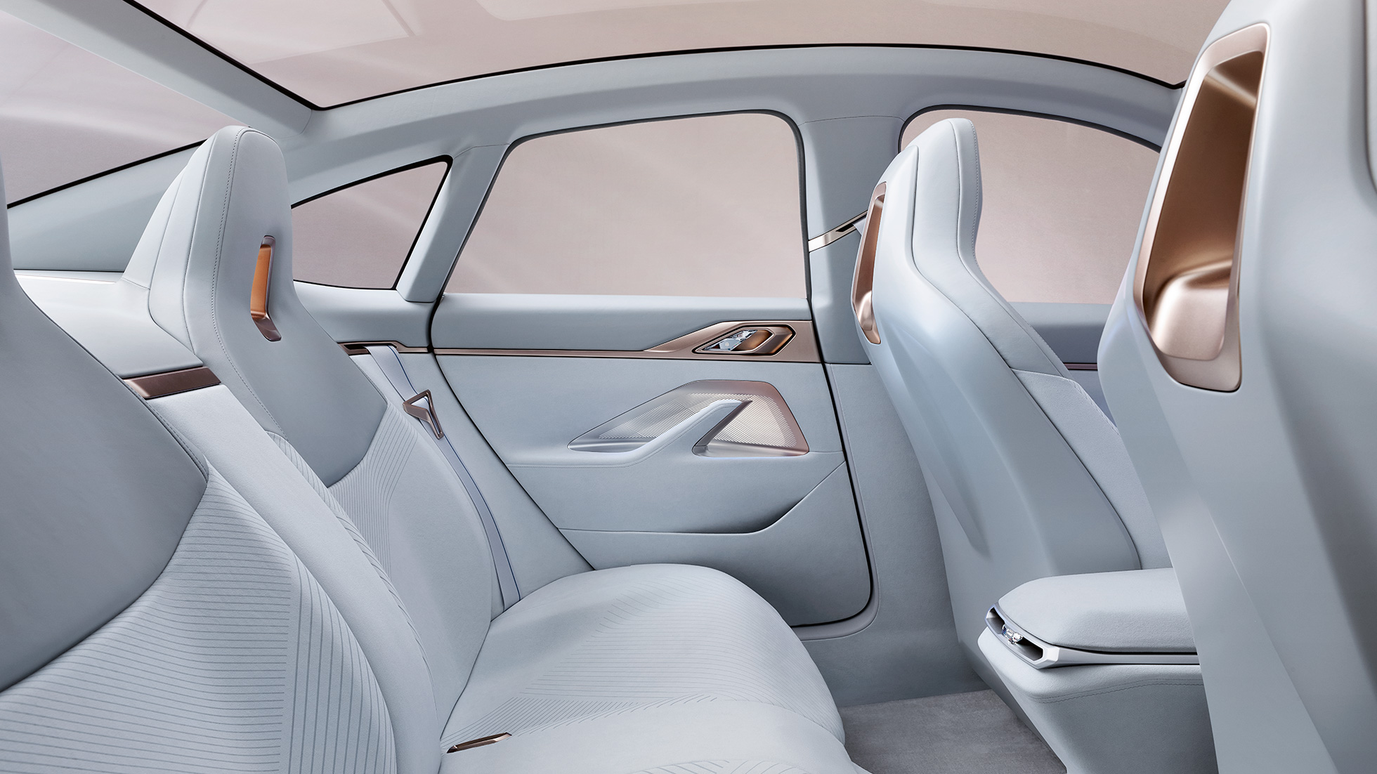 Designul interior 3 al BMW Concept i4, 2020, G26 Designul interior 3 al BMW Concept i4, 2020, G26, noul BMW Gran Coupé integral electric