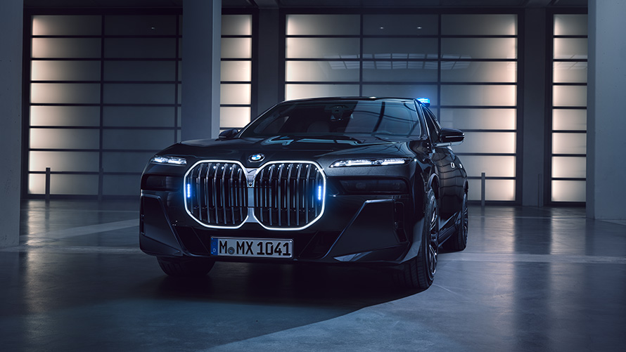 BMW 7 Protection cu lumini de semnalizare BMW 7 Protection cu lumini de semnalizare