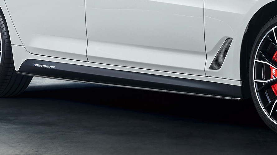 Praguri laterale M Performance, fibră de carbon Accesorii BMW pentru toamnă şi iarnă, praguri laterale M Performance, fibră de carbon