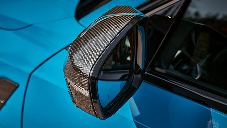 Capace pentru oglinzile exterioare M din fibră de carbon Accesorii BMW pentru toamnă şi iarnă, Capace pentru oglinzile exterioare M din fibră de carbon